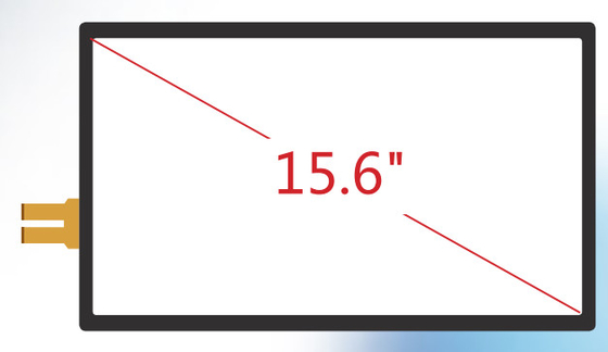 Flexible 15.6 Inch Projected Capacitive Touch Panel With G+G Structure , Multi Touch