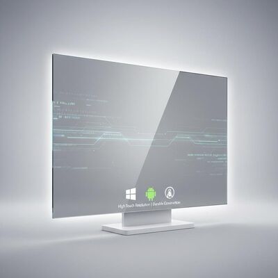 Kompatybilny z systemem Windows Android Linux Projektowany pojemnościowy panel dotykowy o wysokiej rozdzielczości dotykowej i trwałej konstrukcji